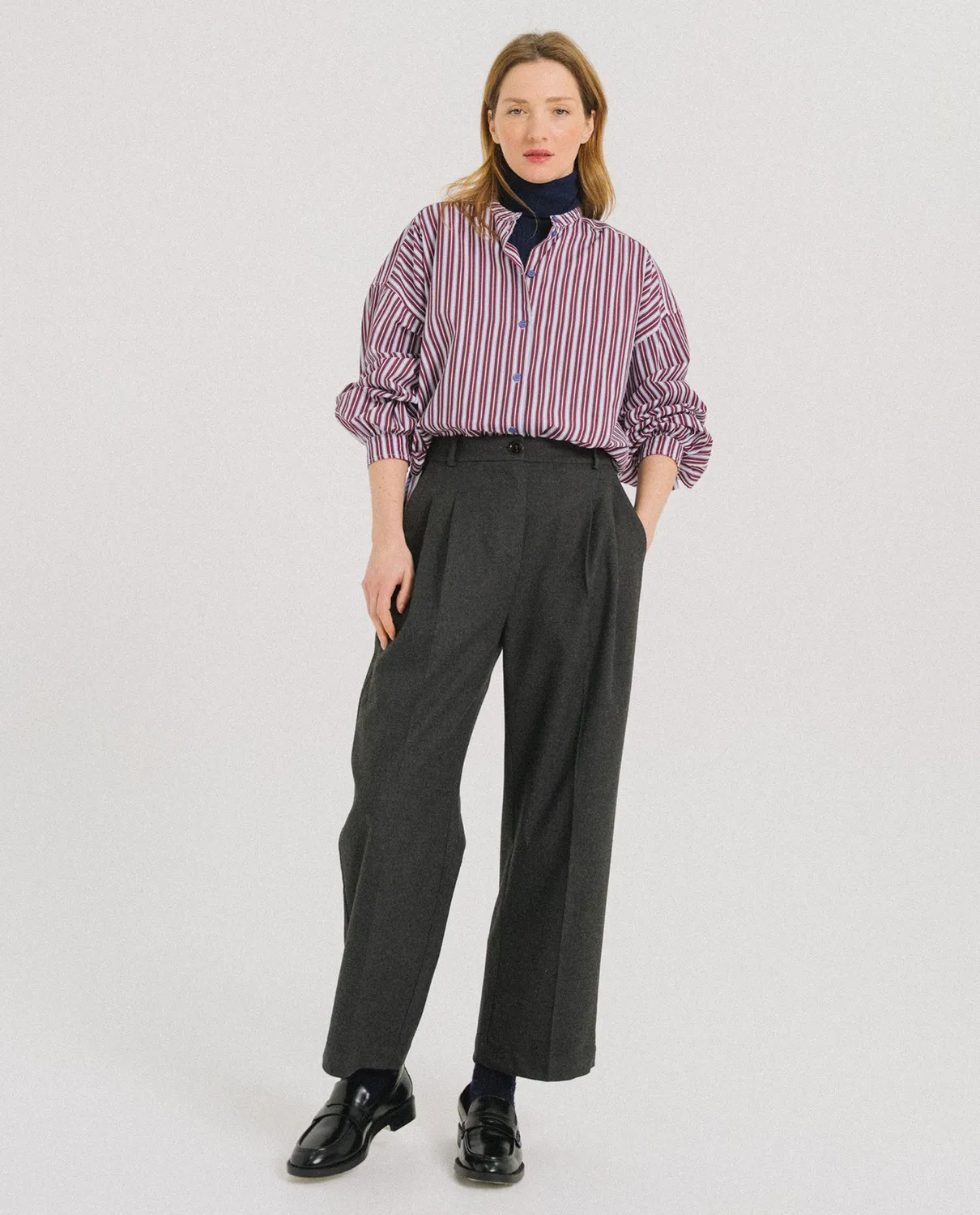 Tinsels Doha blouse courte charles rayée