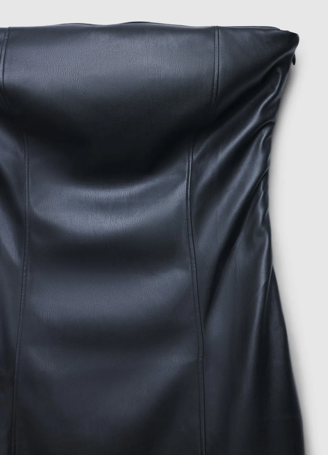 Robe Calliope femme effet cuir franges bustier