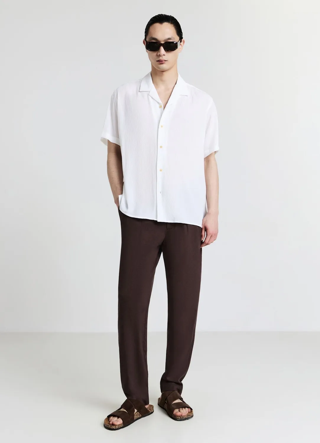 Calliope chemise bowling homme effet froissé