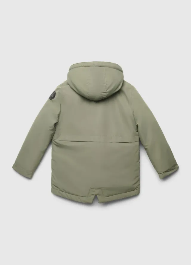 Calliope parka garçon capuche sherpa uni