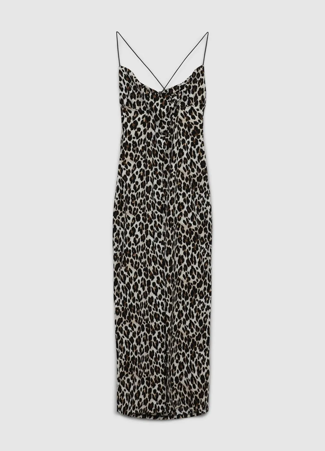 Calliope robe longue femme animalier dos croisé