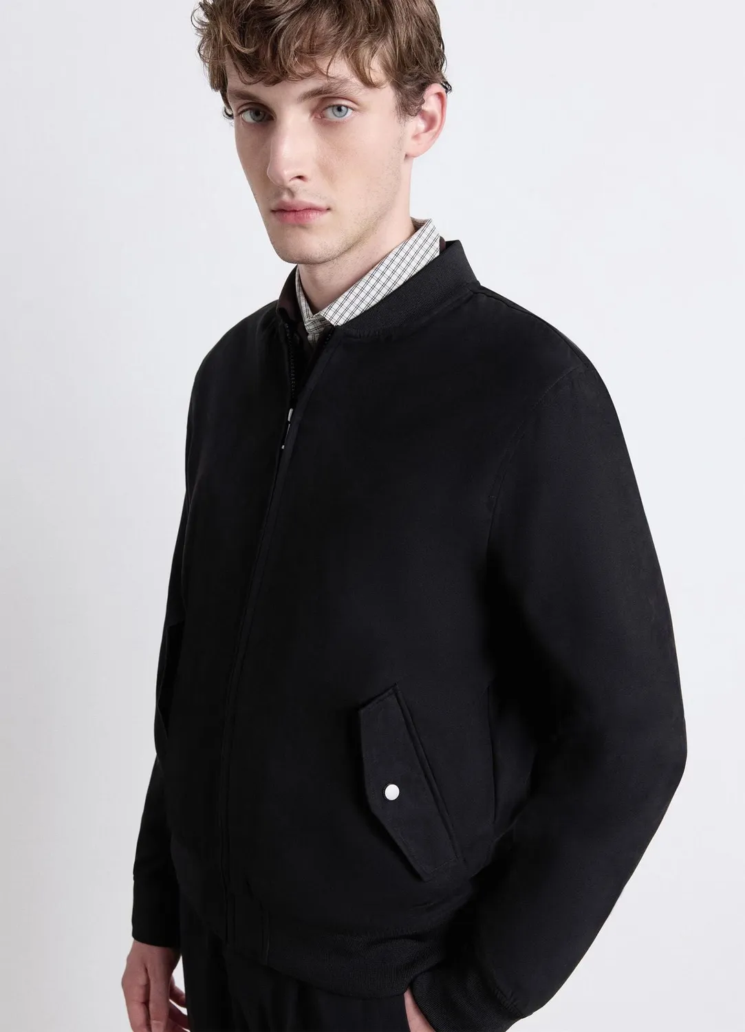 Calliope bomber femme suédine zippé poches