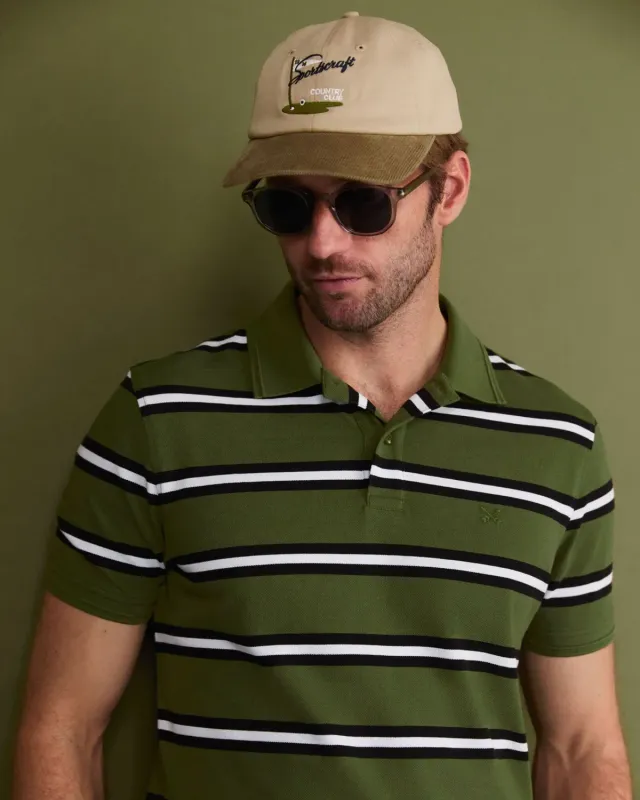 SPORTSCRAFT SC Bold Stripe polo piqué coton rayé homme