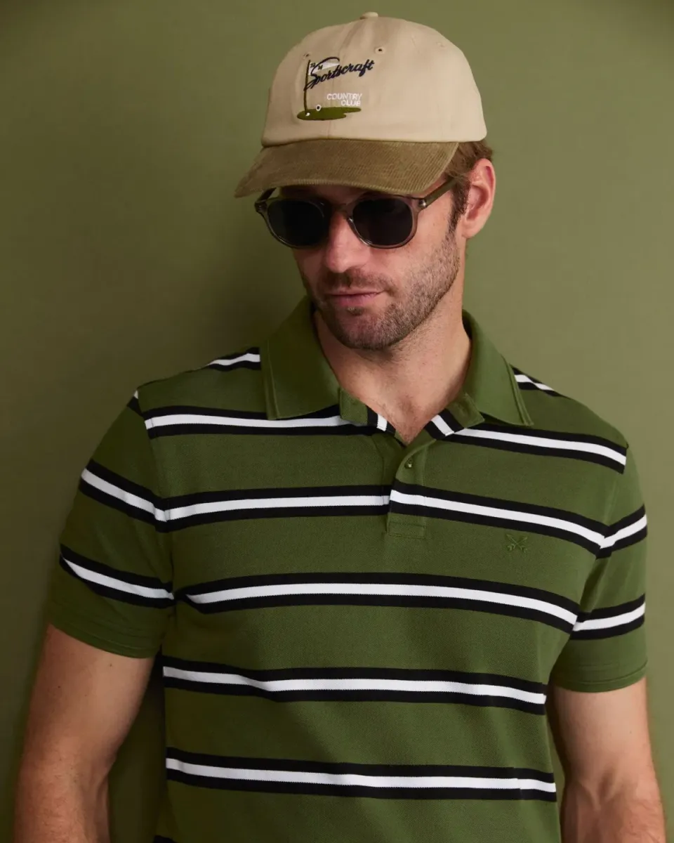 SPORTSCRAFT SC Bold Stripe polo piqué coton rayé homme