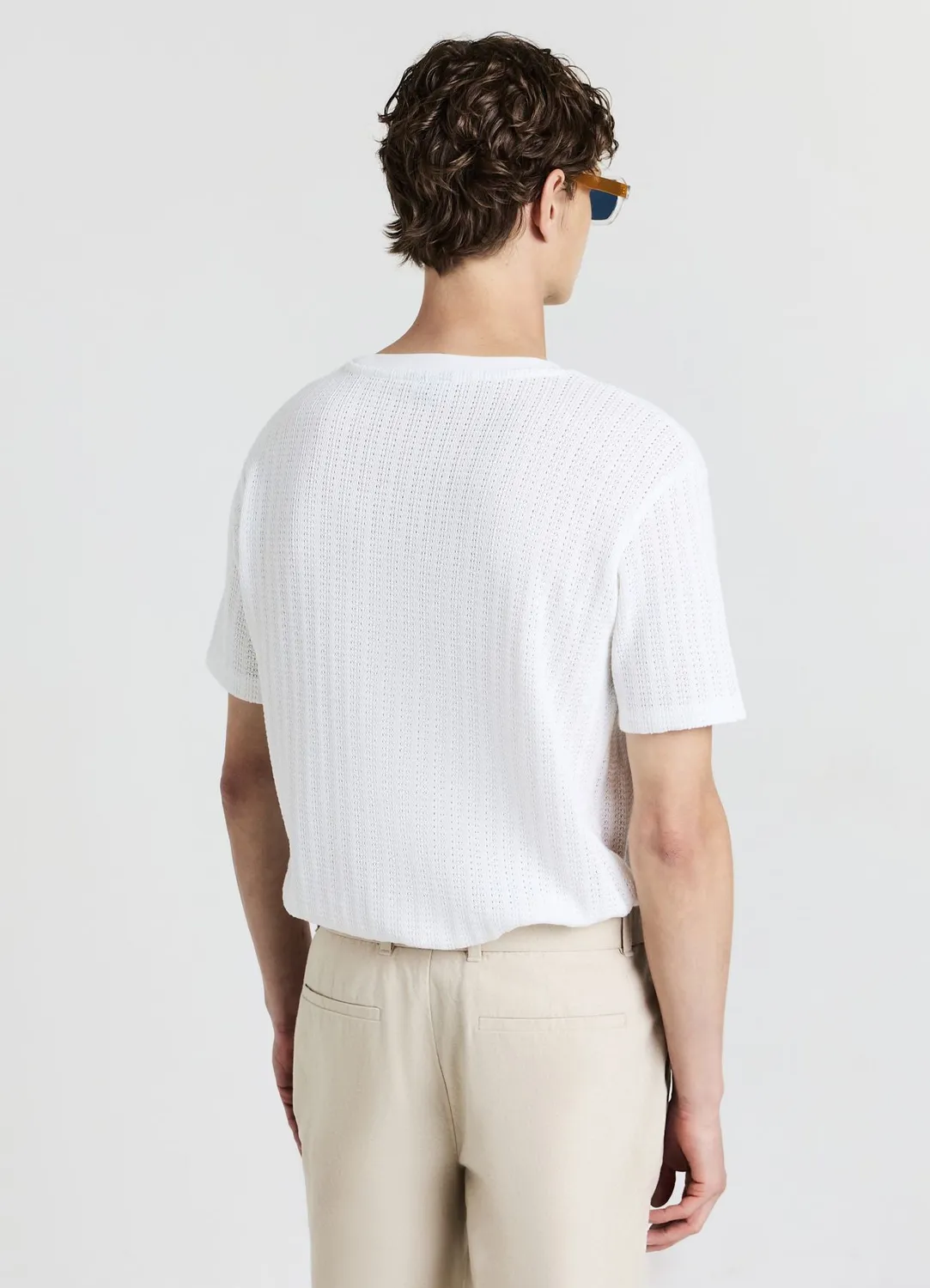 Calliope t-shirt ajouré homme col rond regular