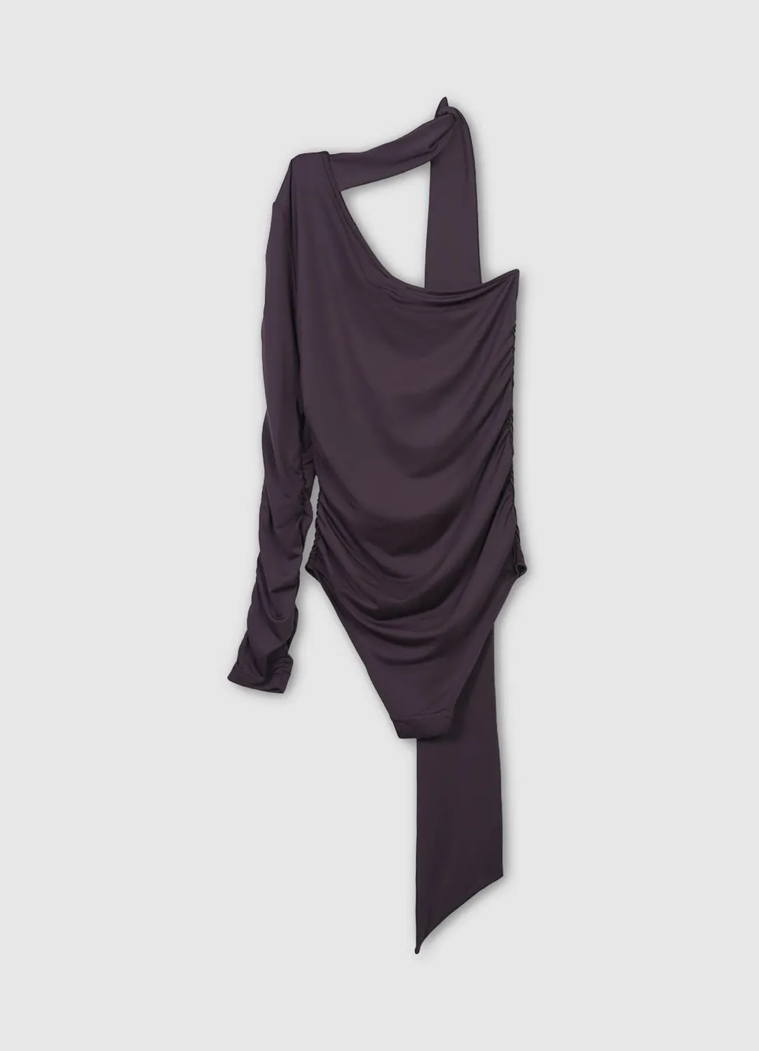 Calliope Body asymétrique drapé uni femme
