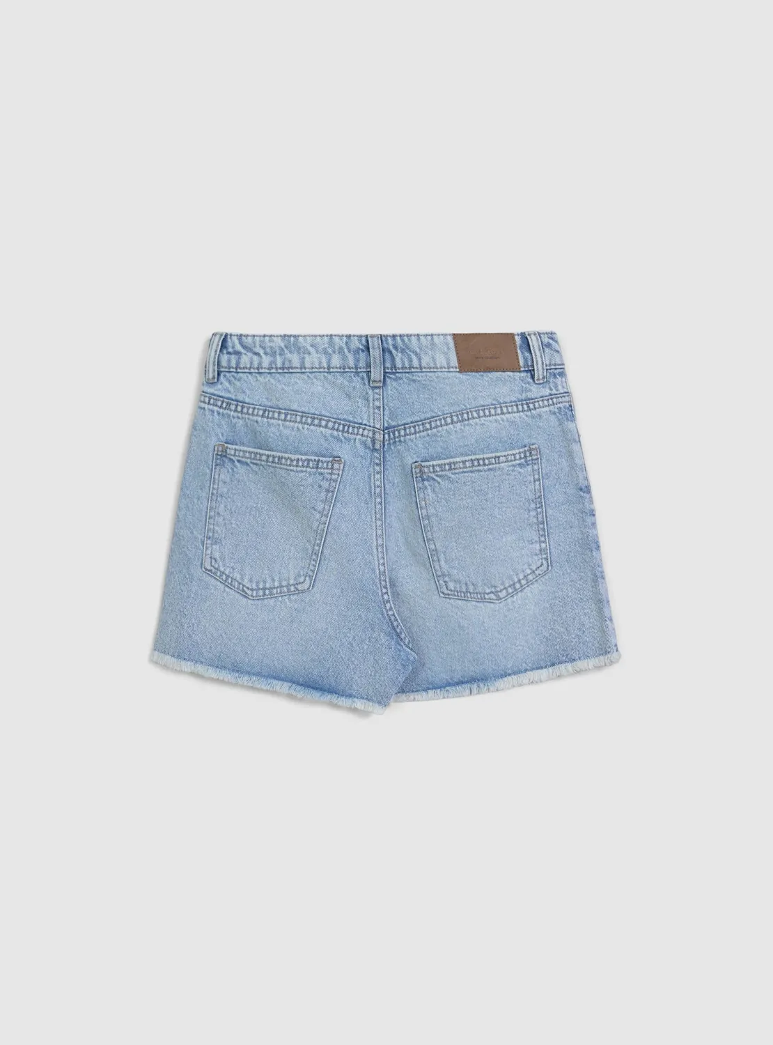 Calliope short mom jean femme effrangé denim