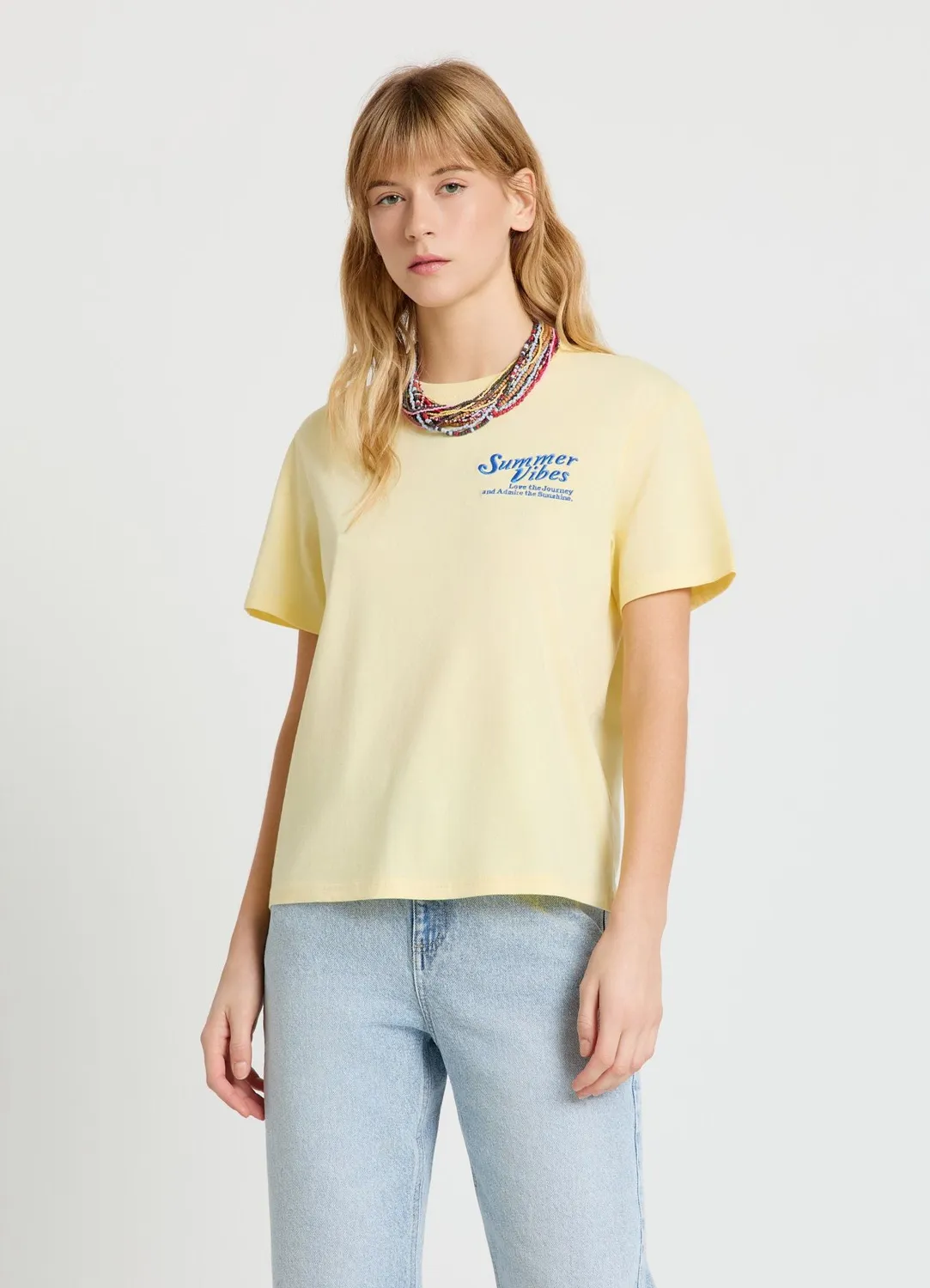 Calliope t-shirt femme manches courtes broderie