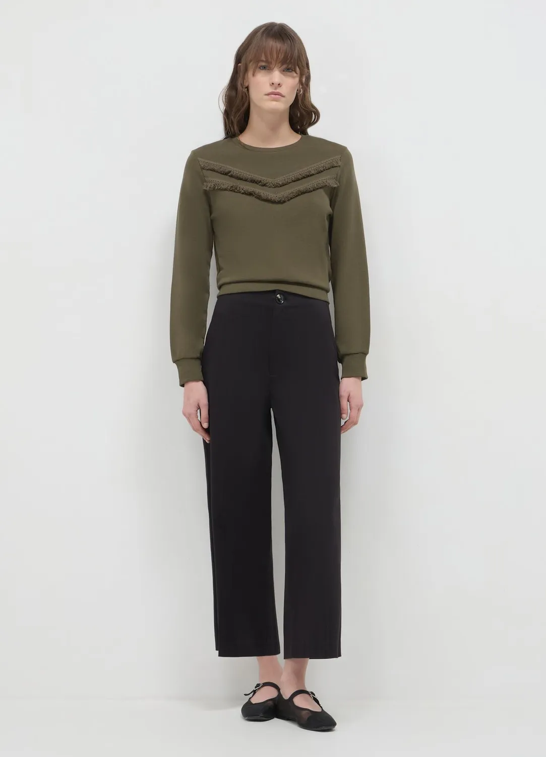 Calliope culotte pantalon coton uni femme