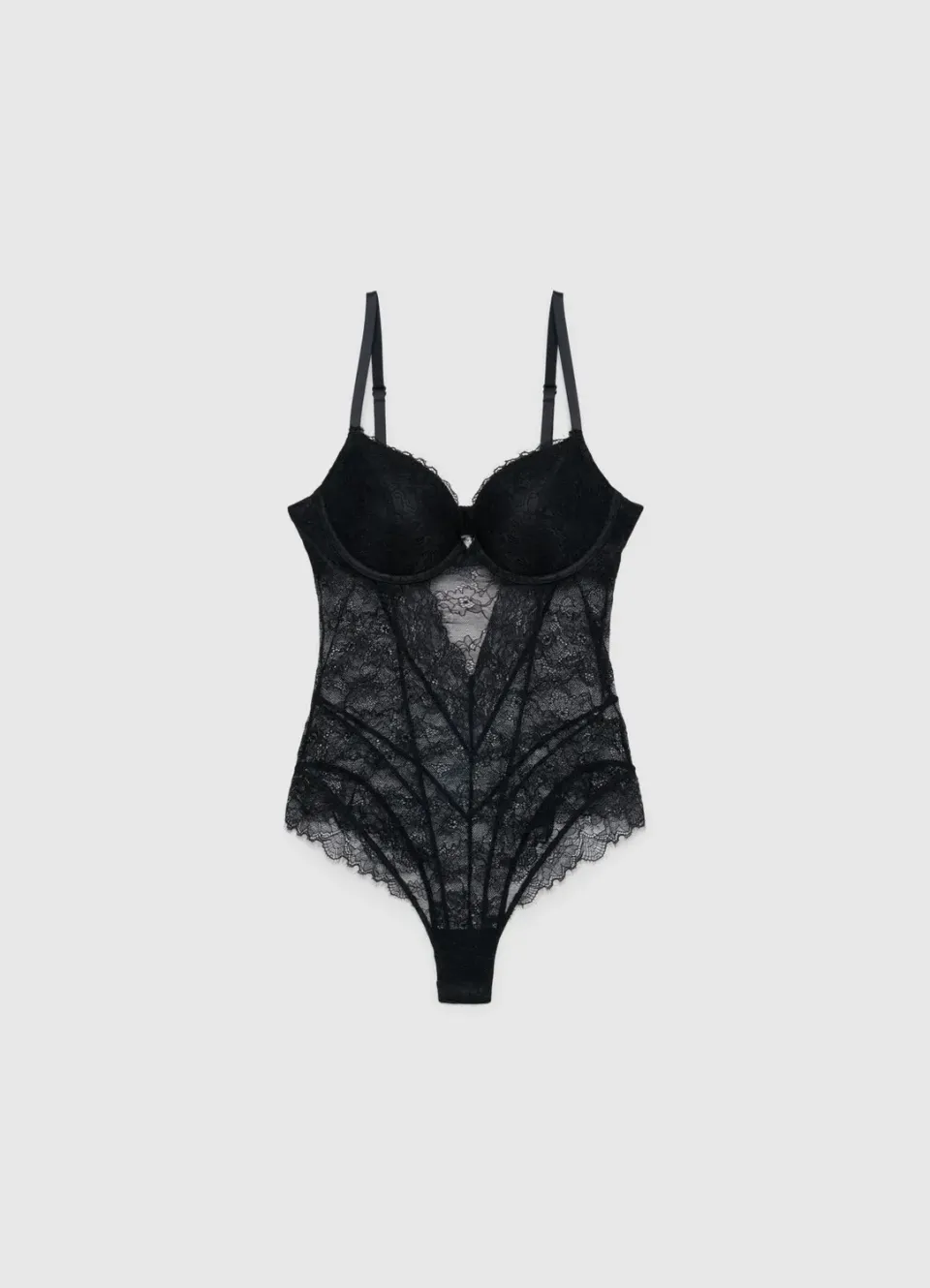 Calliope Body dentelle uni coques rembourrées femme