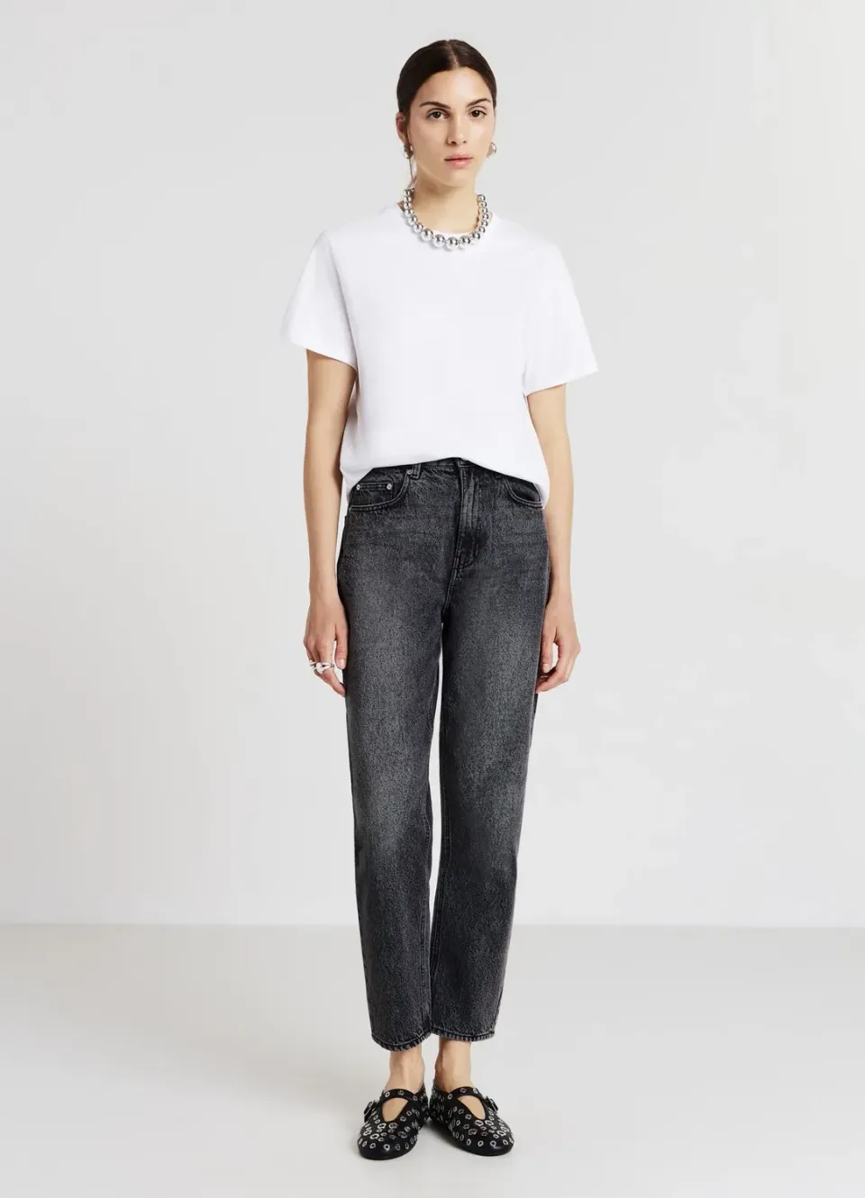 Calliope t-shirt femme uni coton col rond
