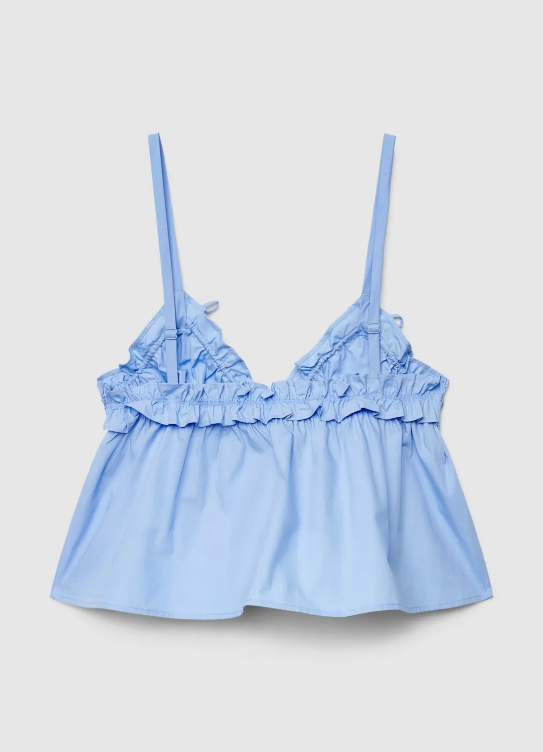 Calliope top femme bretelles col V volants