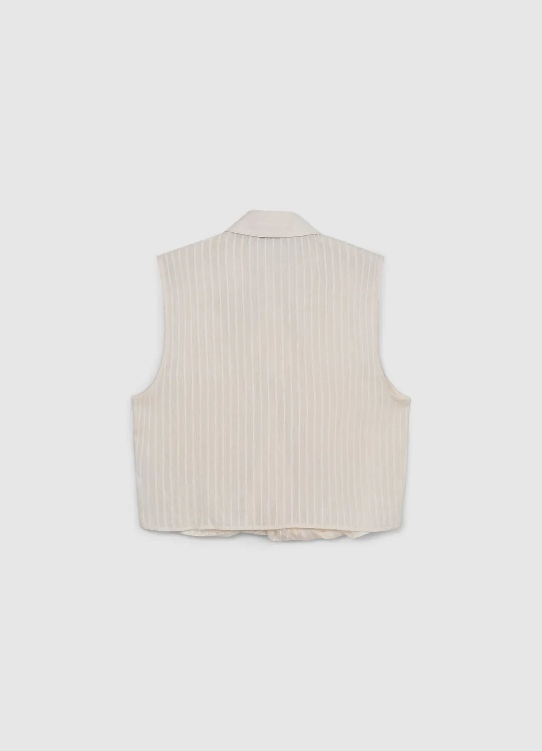 Calliope Chemise Rayures Chemise Femme Sans Manches Col