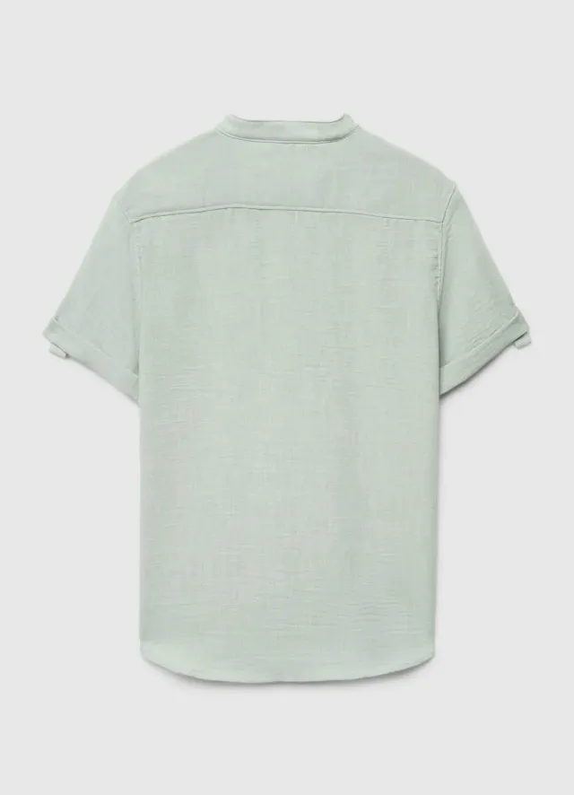 Calliope Serafino chemise enfant manches courtes unie