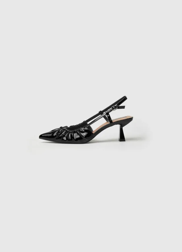 Calliope Décolleté arricciata escarpins talon 6,5 cm