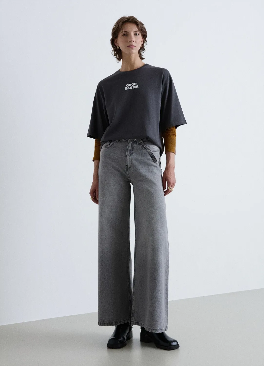 Calliope t-shirt oversize femme inscription