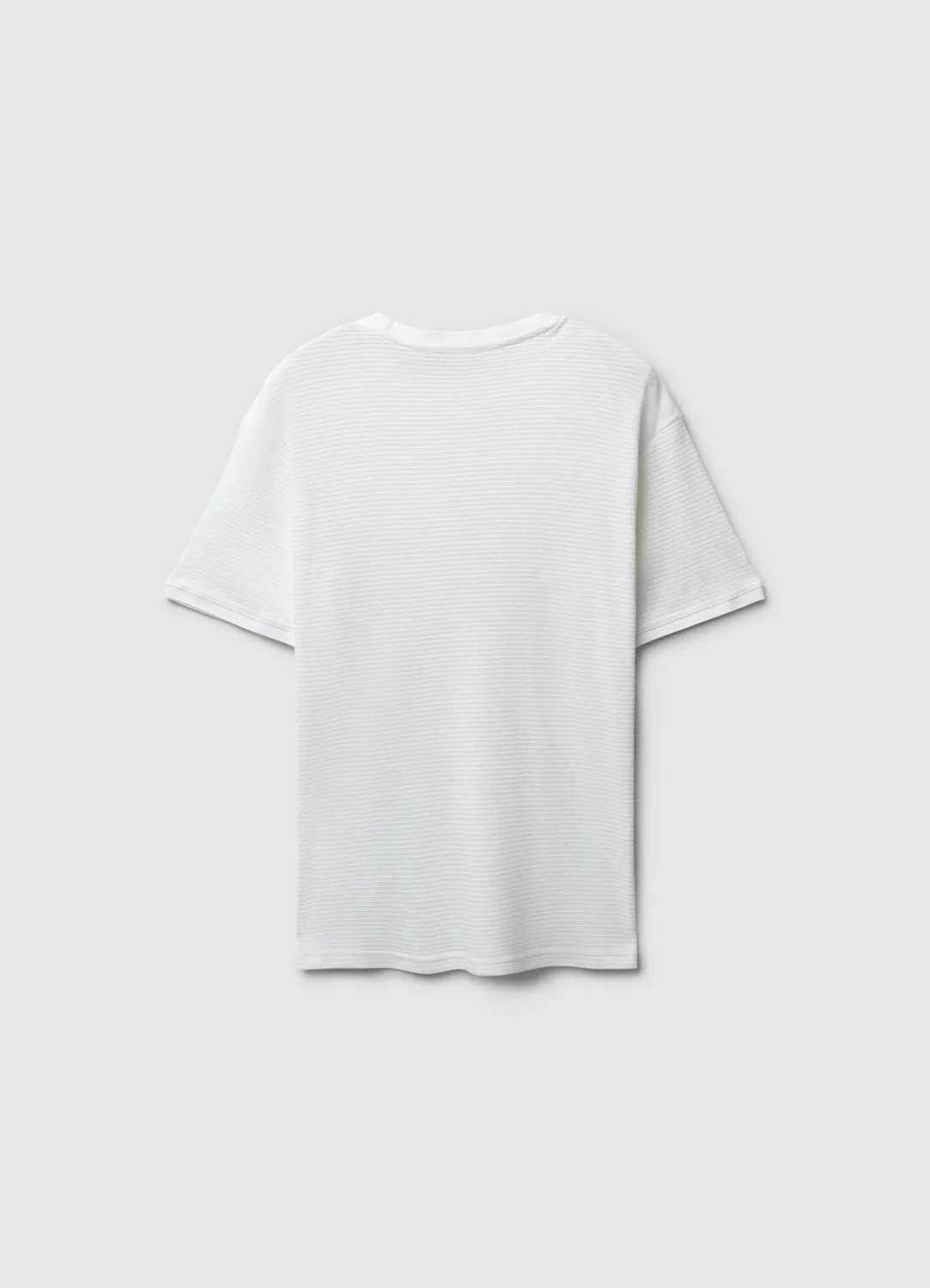 Calliope T-shirt coton texturé col rond homme