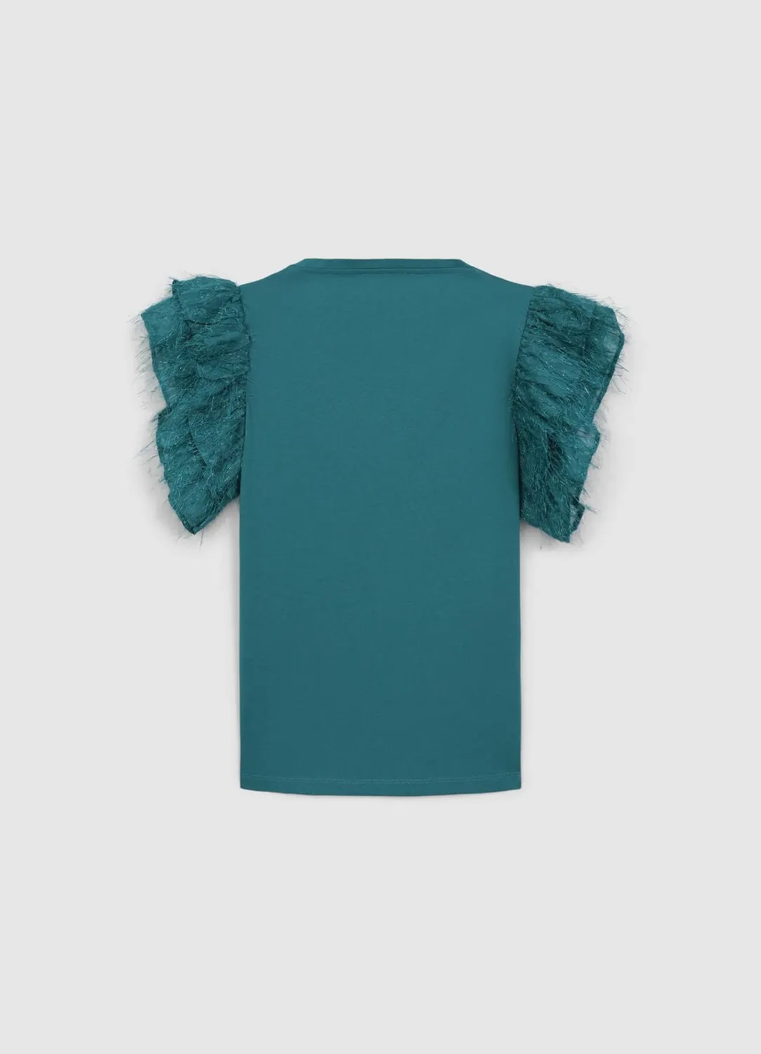 Calliope volant t-shirt coton manches volants