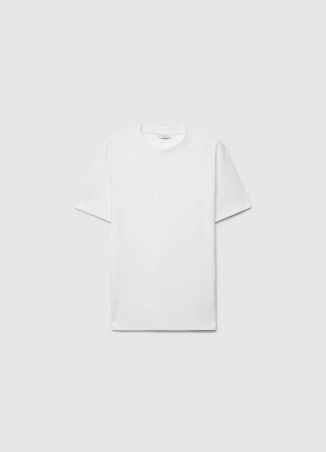 Calliope t-shirt côtelé col rond homme