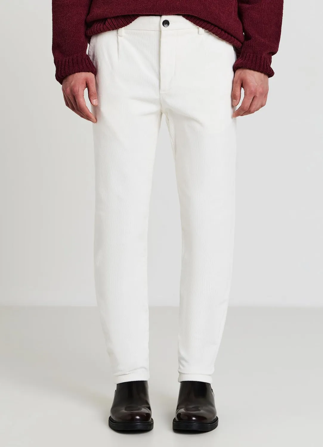 Calliope pantalon chino homme uni coupe droite