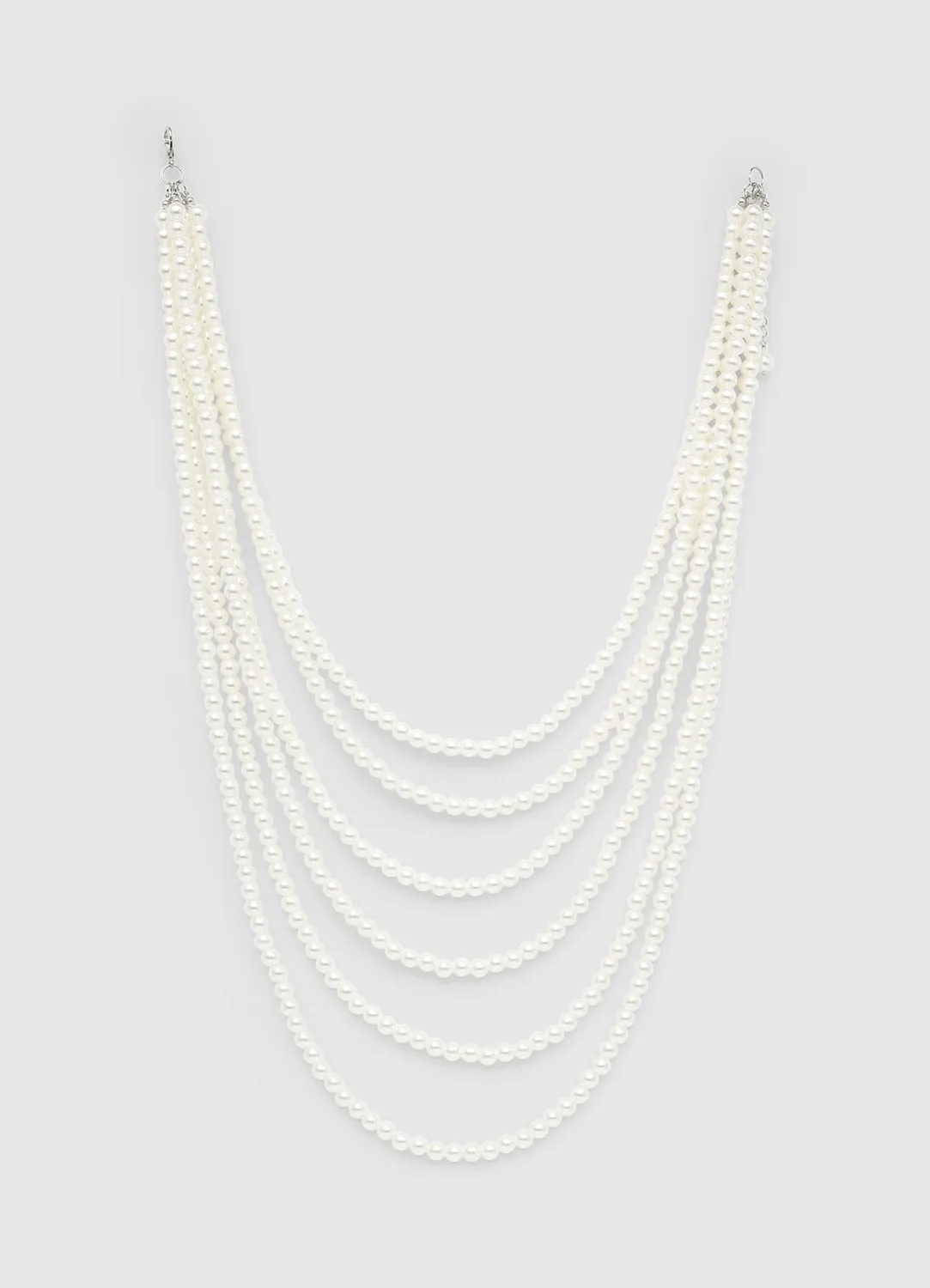Calliope collier long multilayer perles taille unique