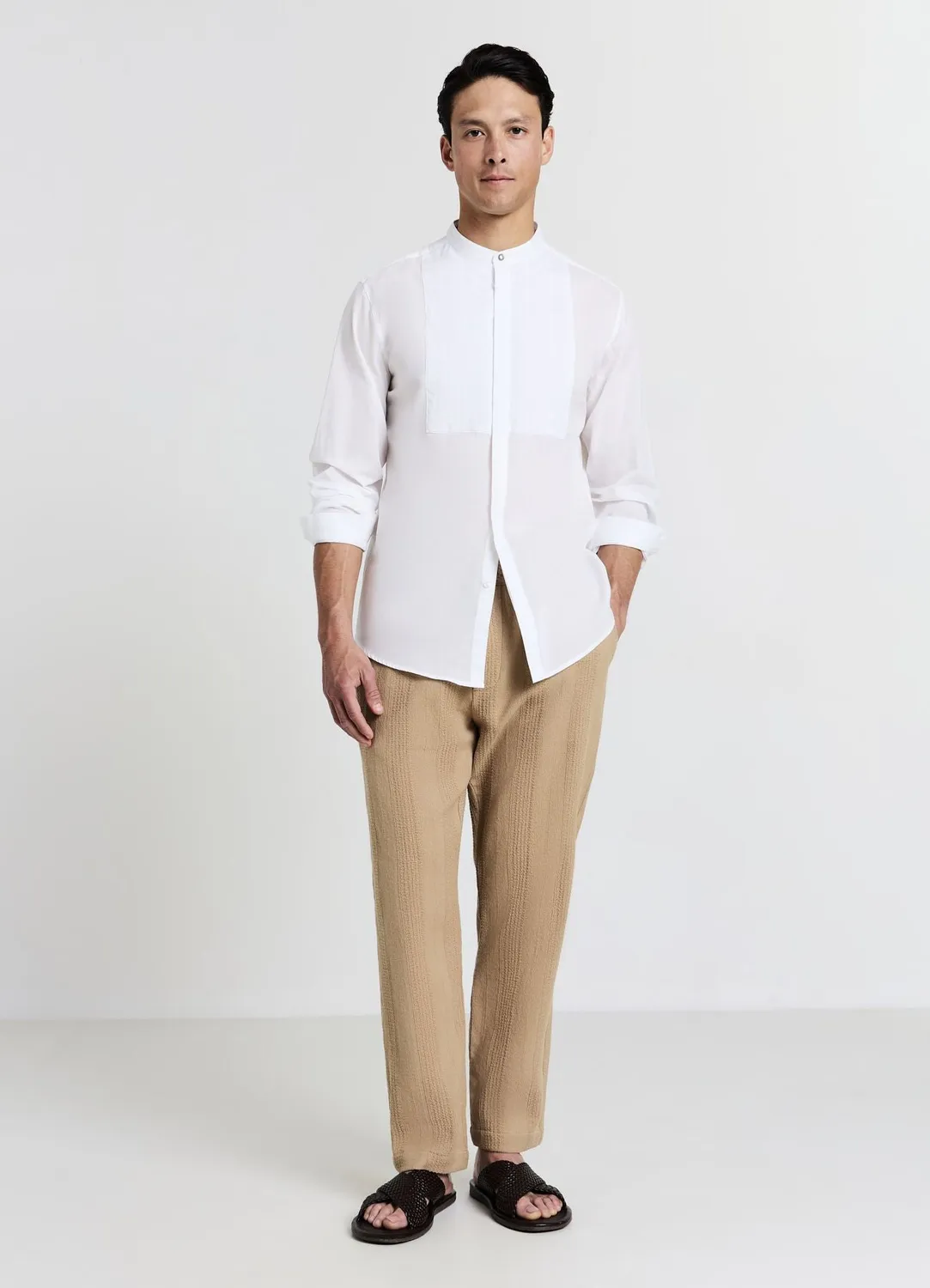 Calliope chemise col coréen homme plastron