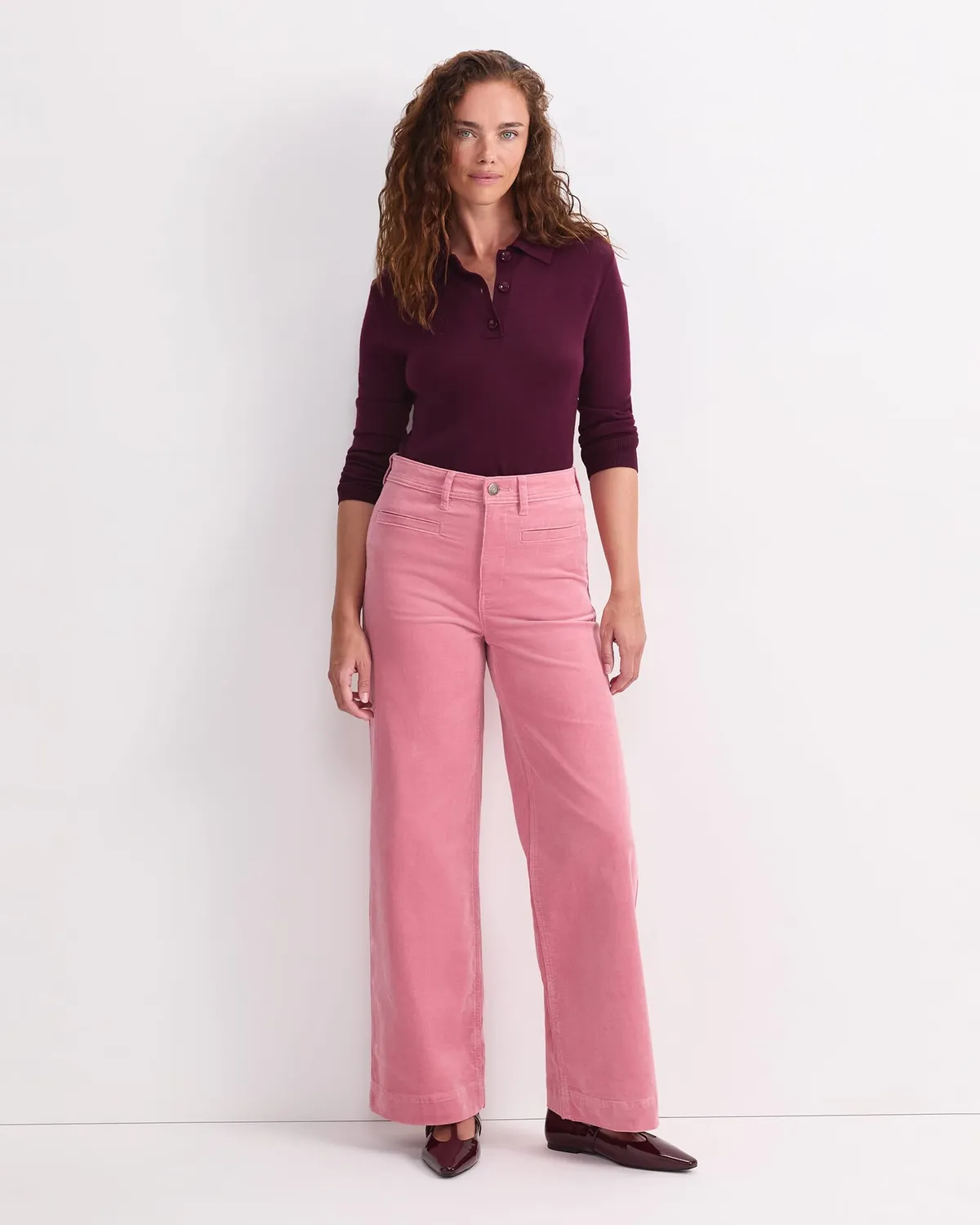 Sportscraft Cleo Cord Wide Leg jean velours taille haute
