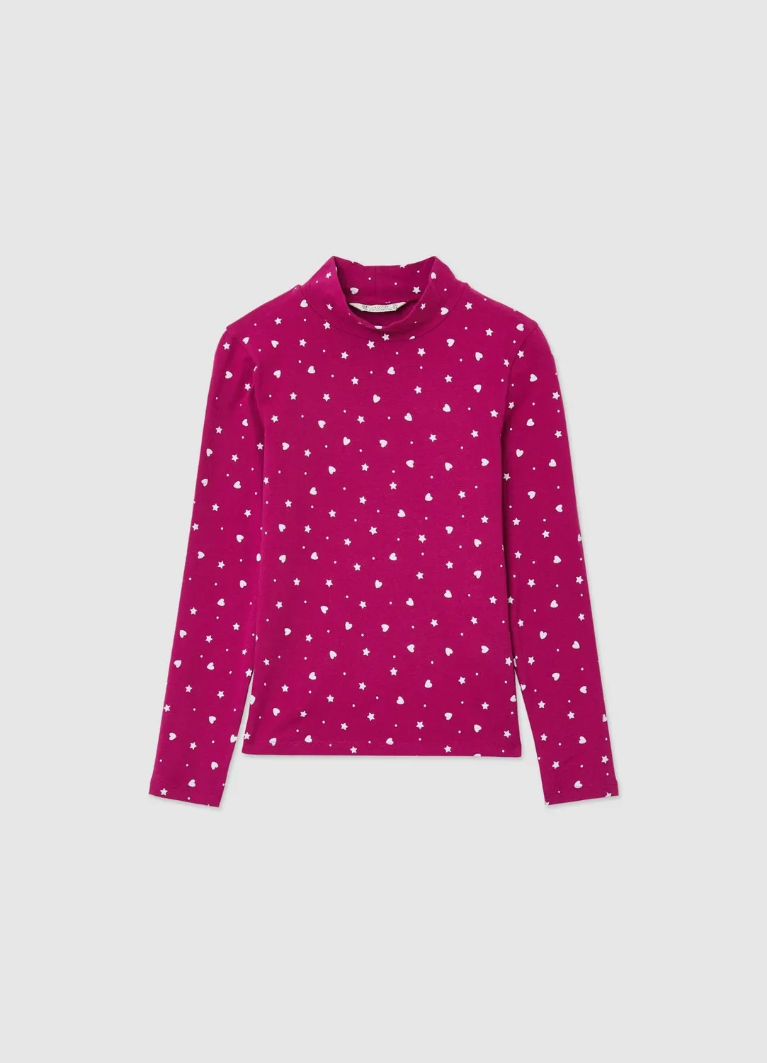Calliope T-shirt Col Roulé Fille à Motifs