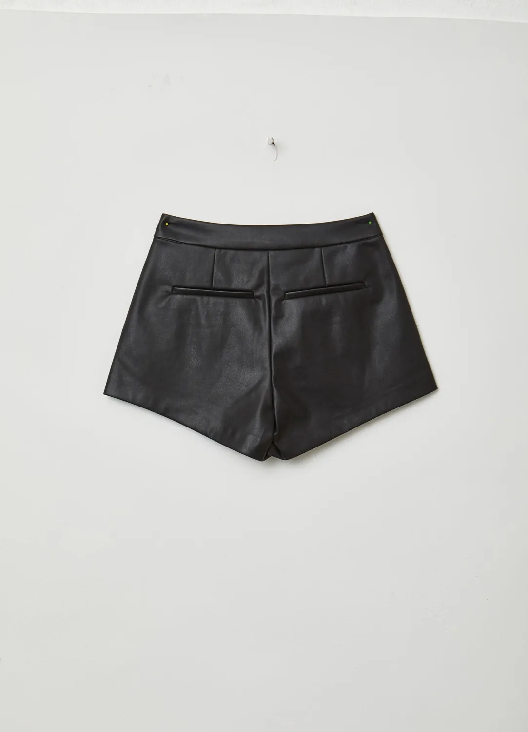 Calliope short effet cuir femme poches latérales