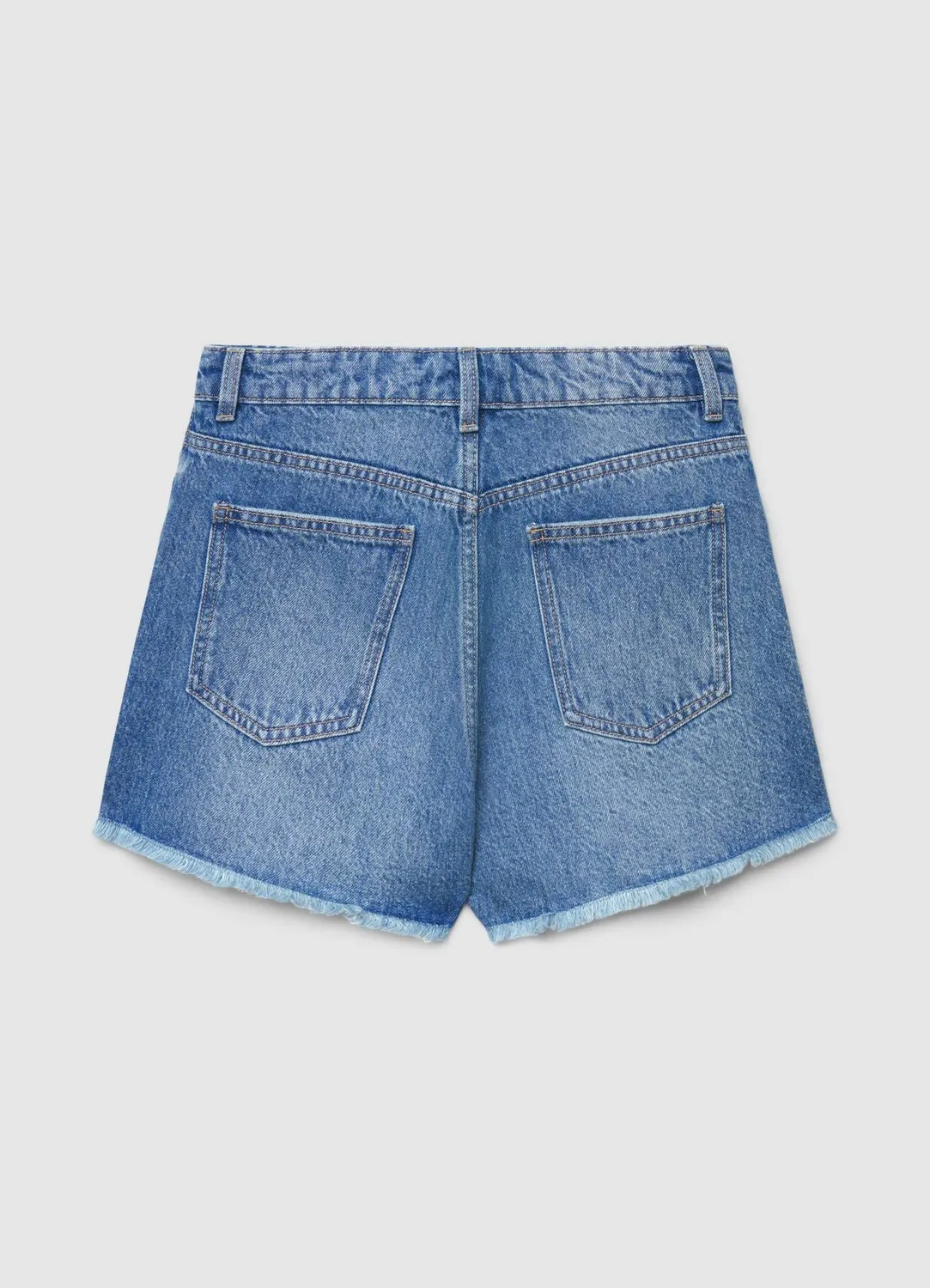Calliope shorts mom jeans femme déchiré frangé