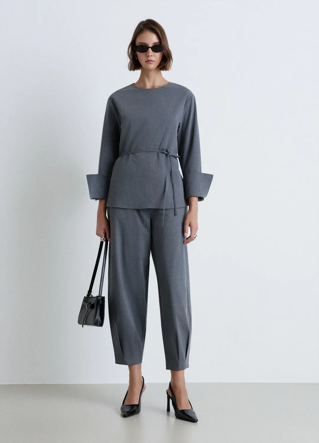 Calliope balloon à pinces pantalon femme taille S