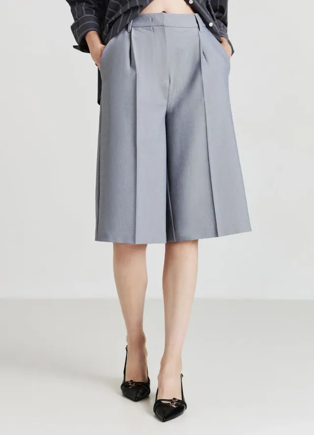Calliope bermuda pinces femme plis