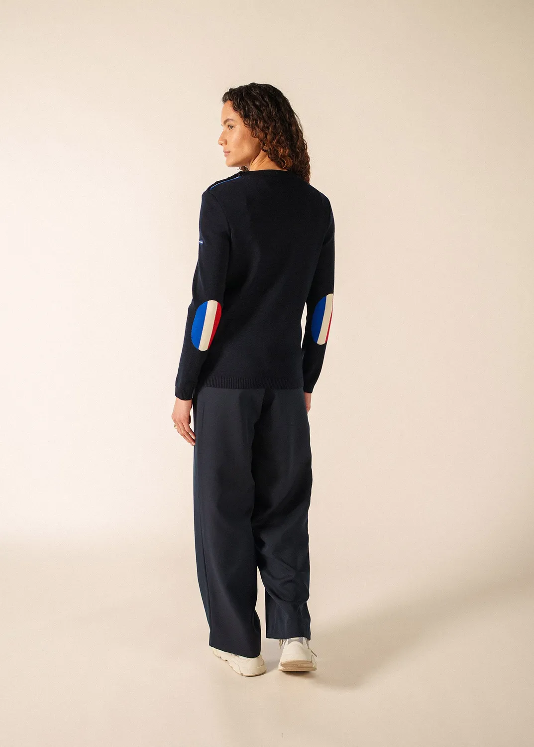 Saint James Brégançon x Elysée pull laine navy femme