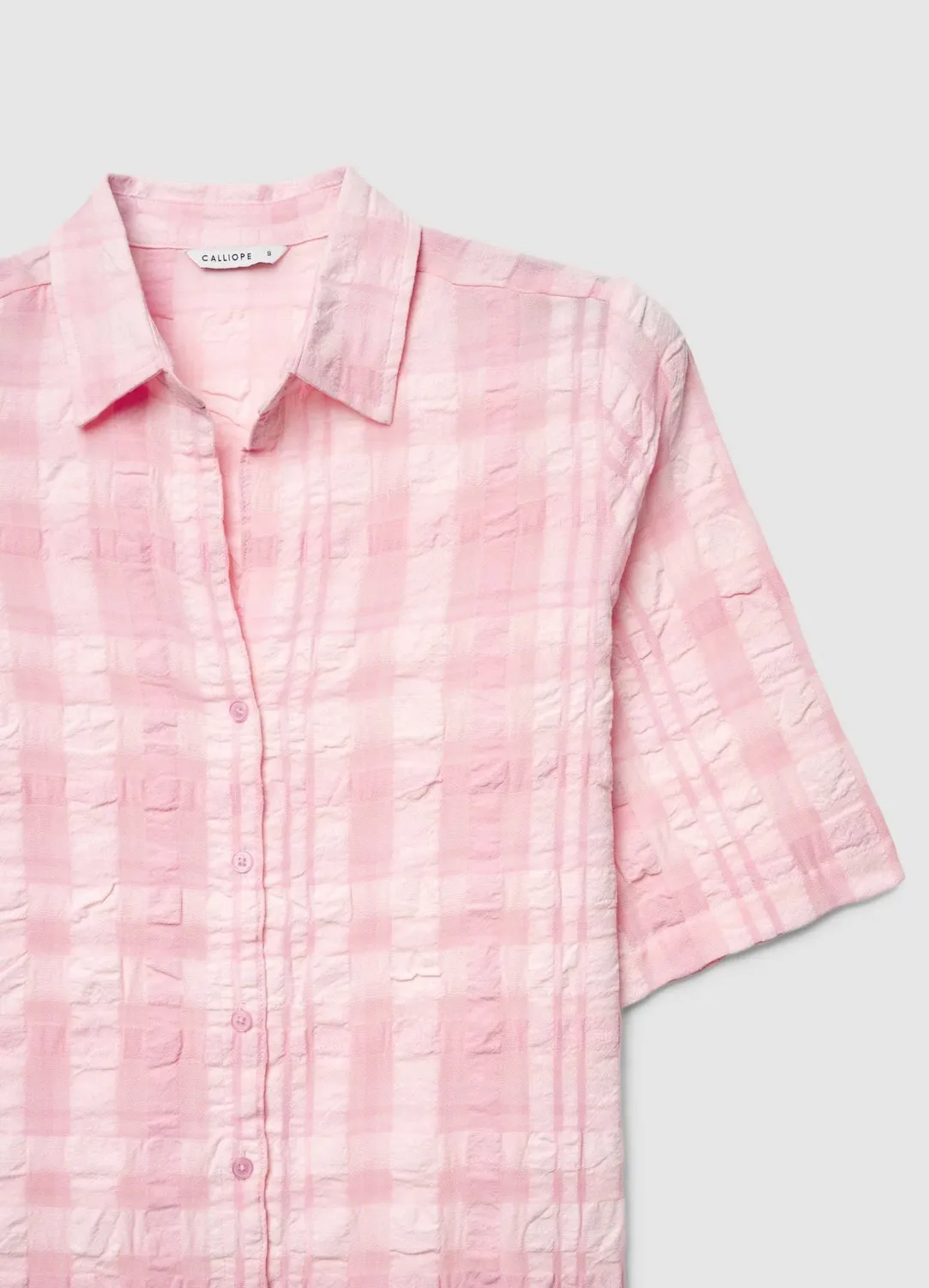 Calliope Chemise à carreaux femme transparente