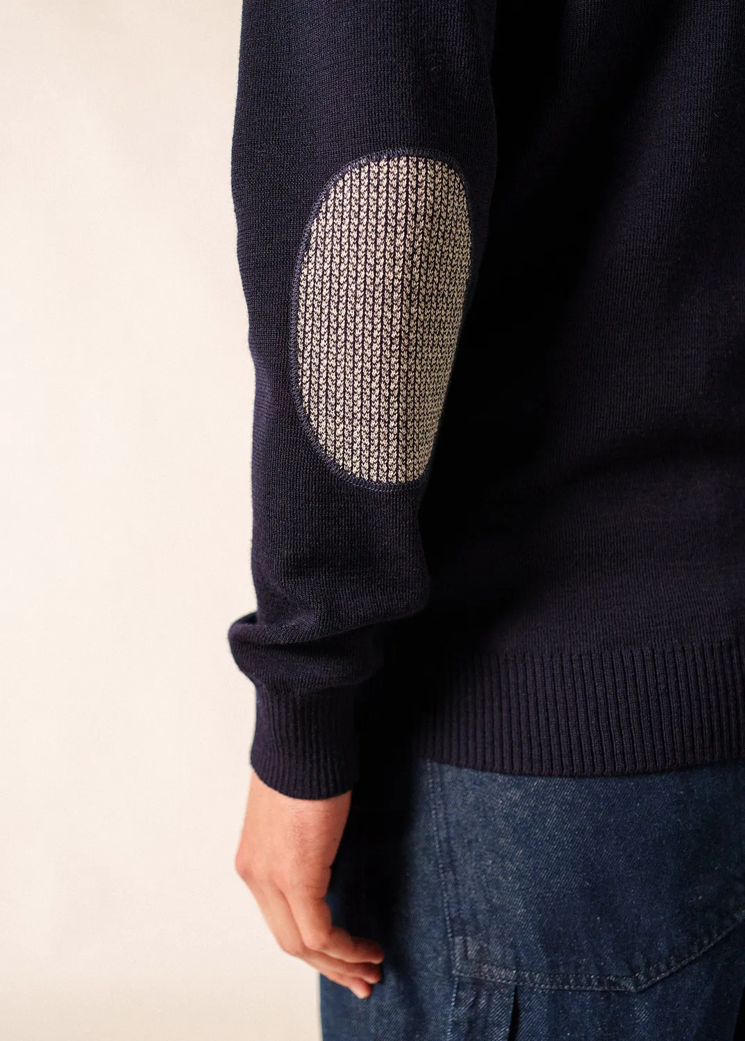 Saint James Dinan pull marin marine laine droite