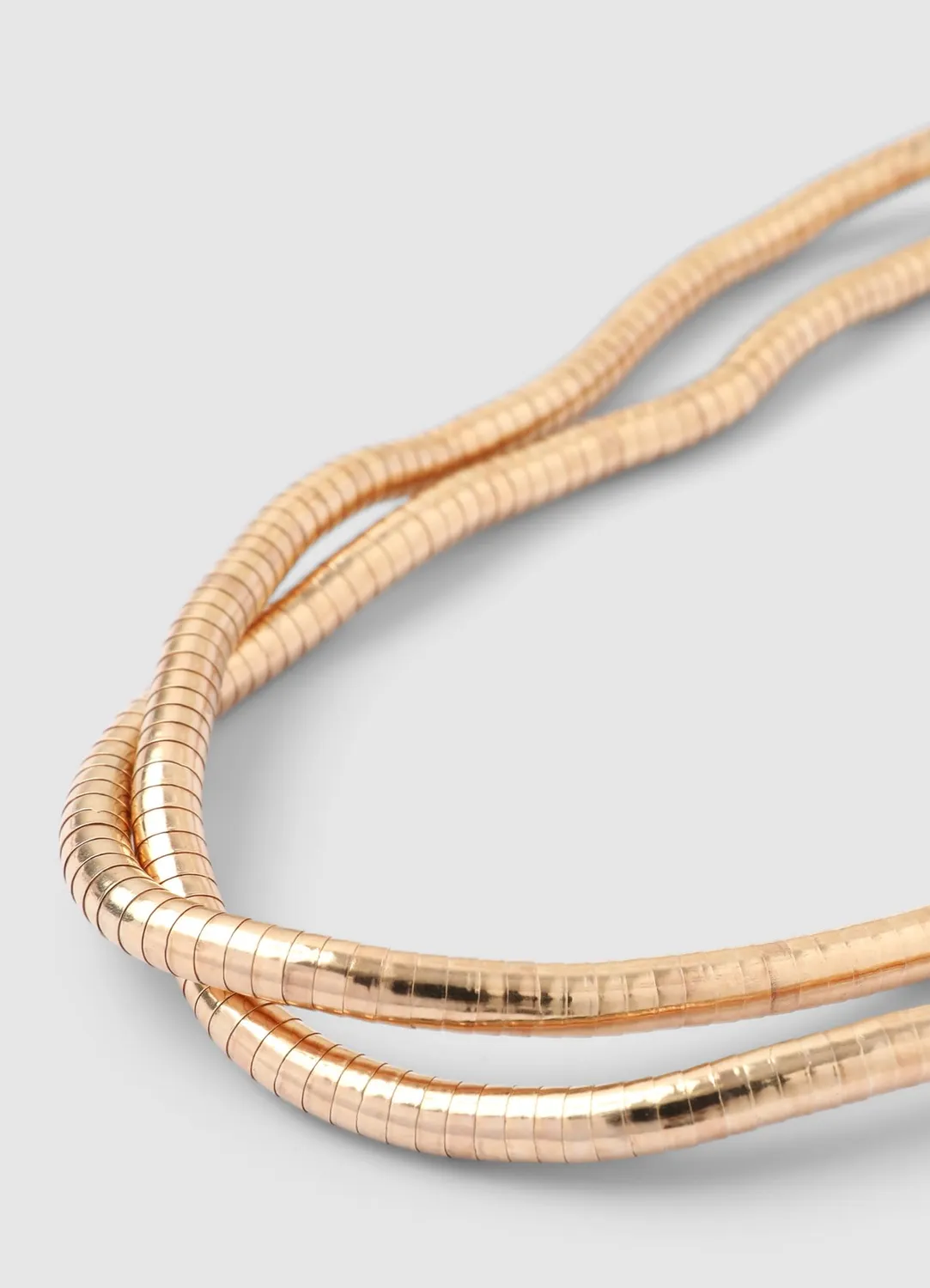 Calliope collier femme snake tubulaire souple uni