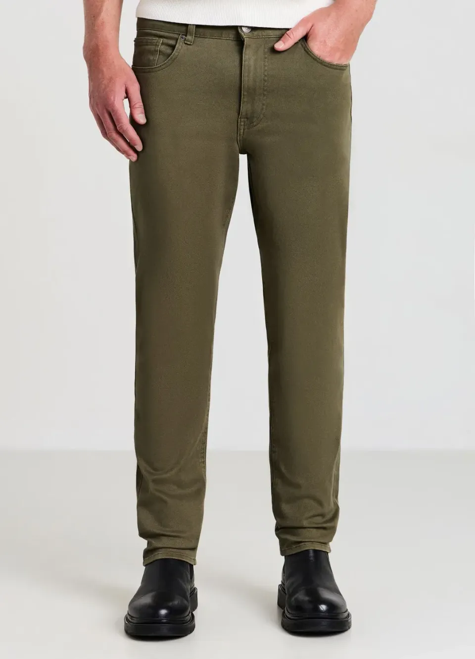Calliope pantalon 5 poches homme uni casual
