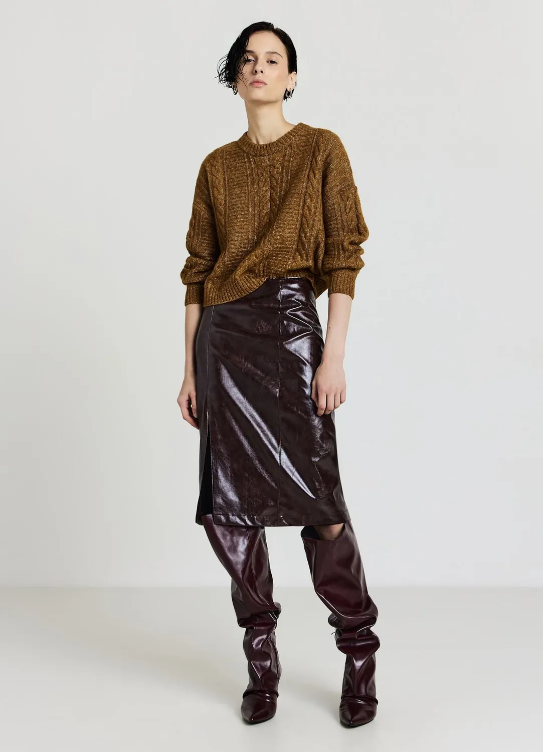 Calliope Tresses pull col rond femme manches longues
