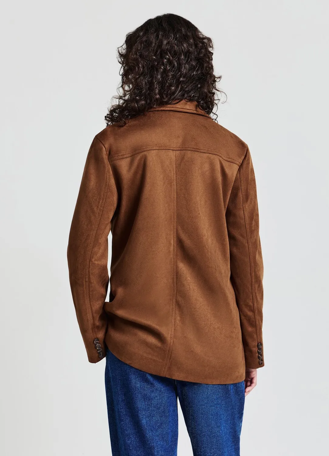 Calliope veste effet daim femme boutonnée
