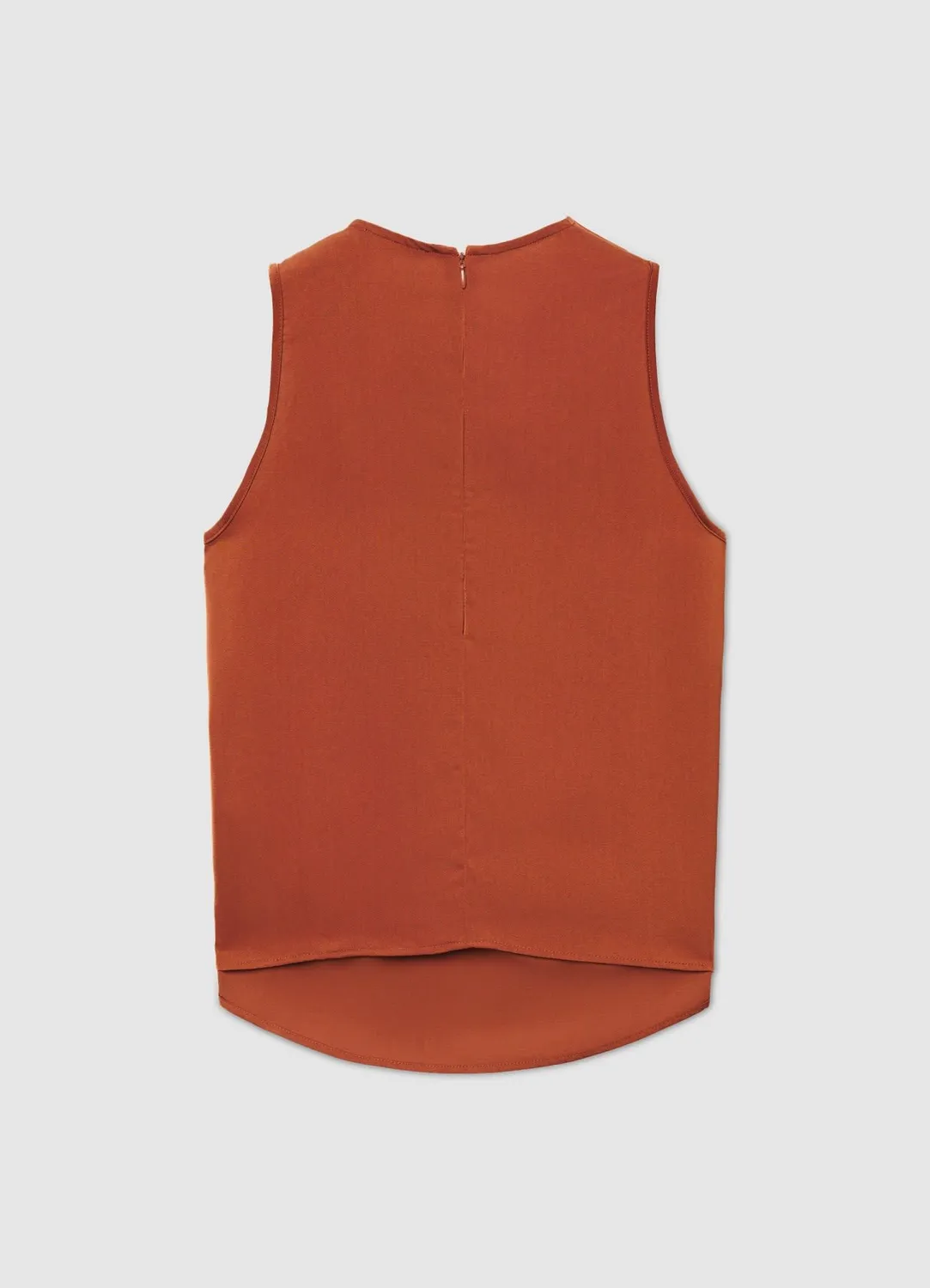 Calliope top satin femme anneau épaule drapé