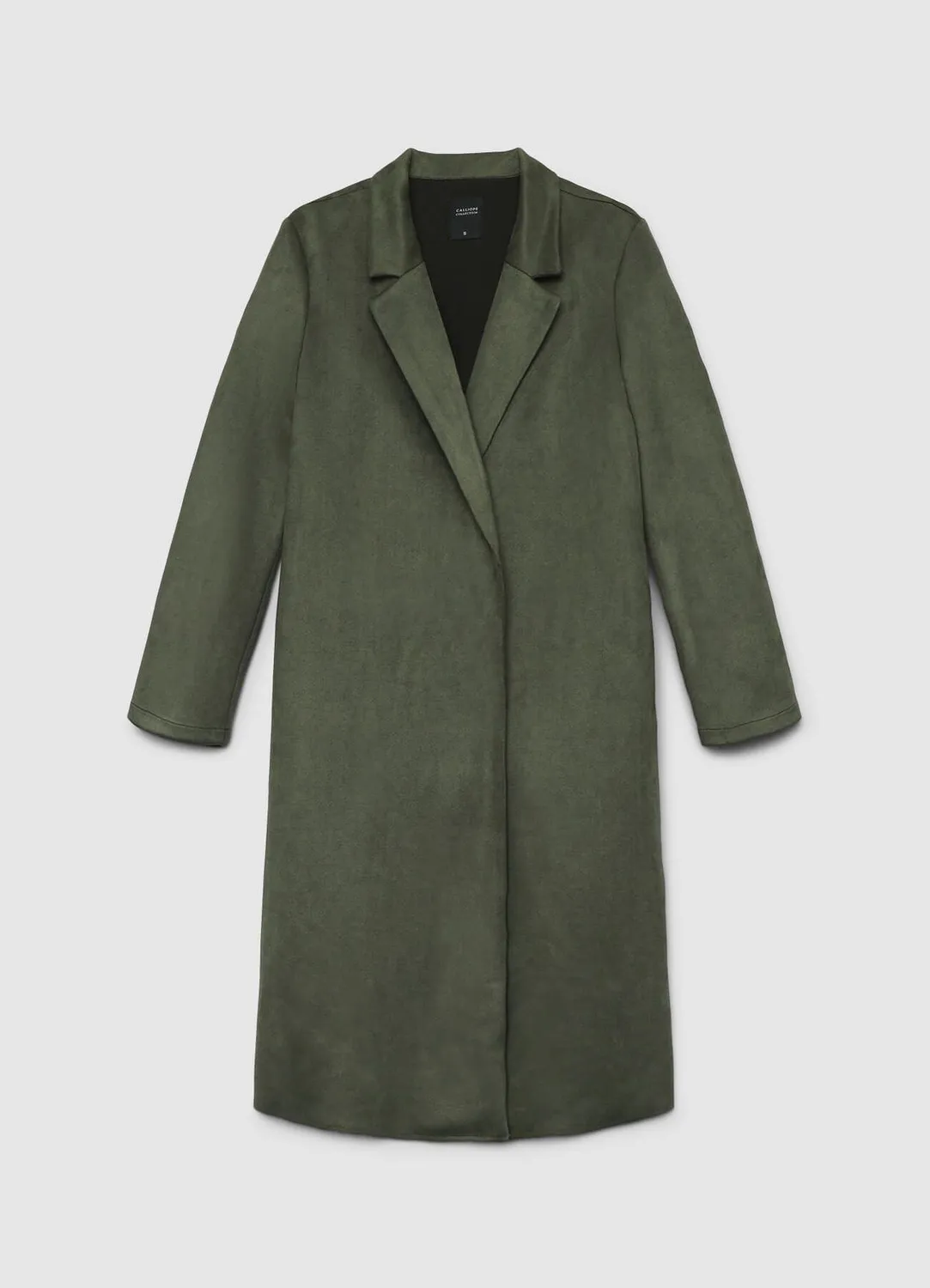 Calliope Manteau suédine femme col classique