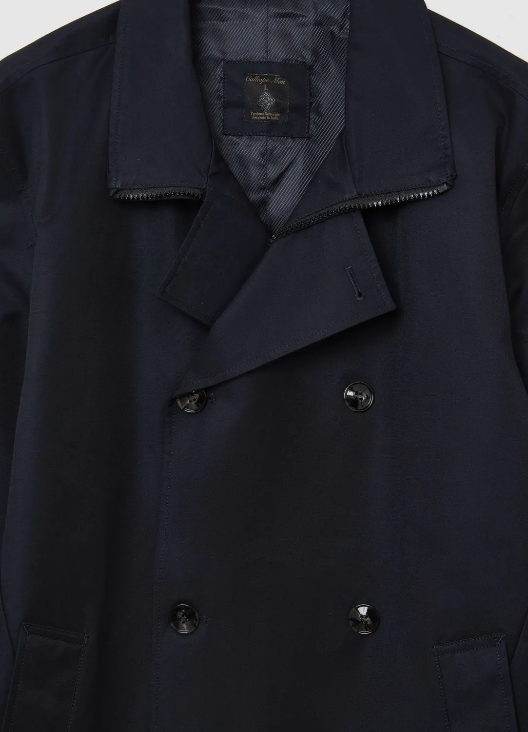 Calliope Trench court homme double-boutonnage bureau