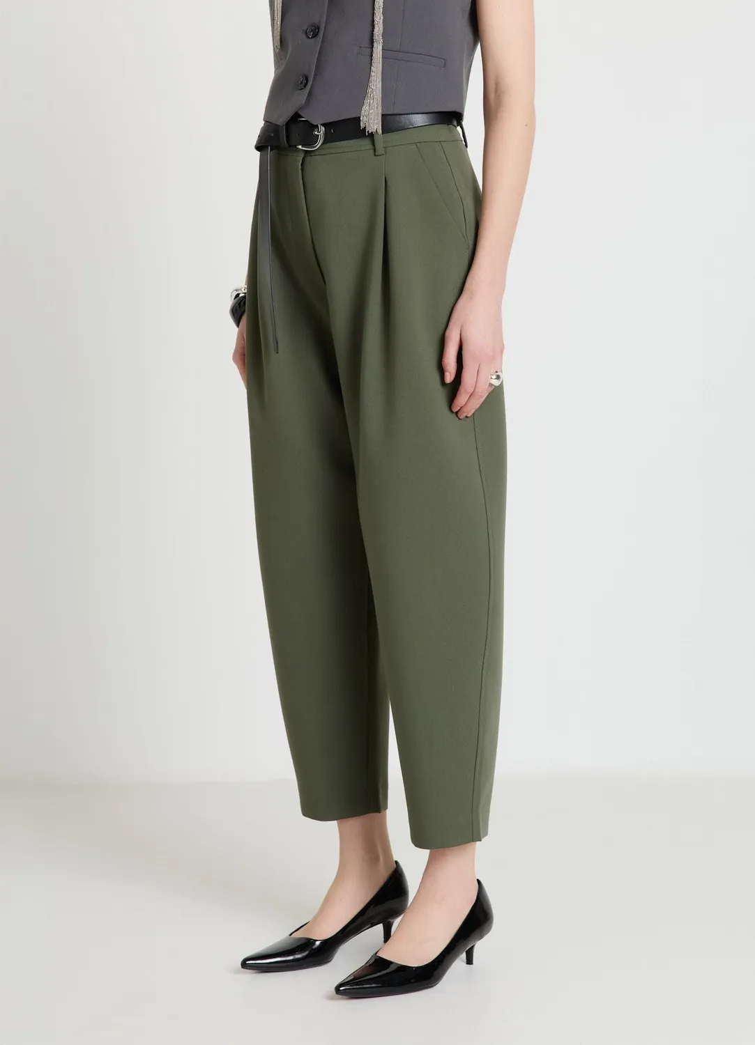 Calliope pantalon barrel pinces femme