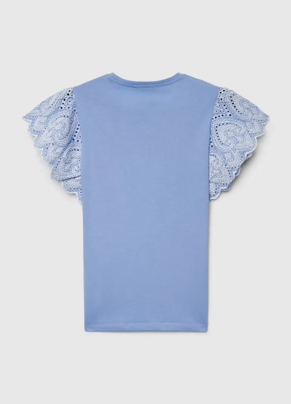 Calliope T-shirt volants broderie anglaise femme coton