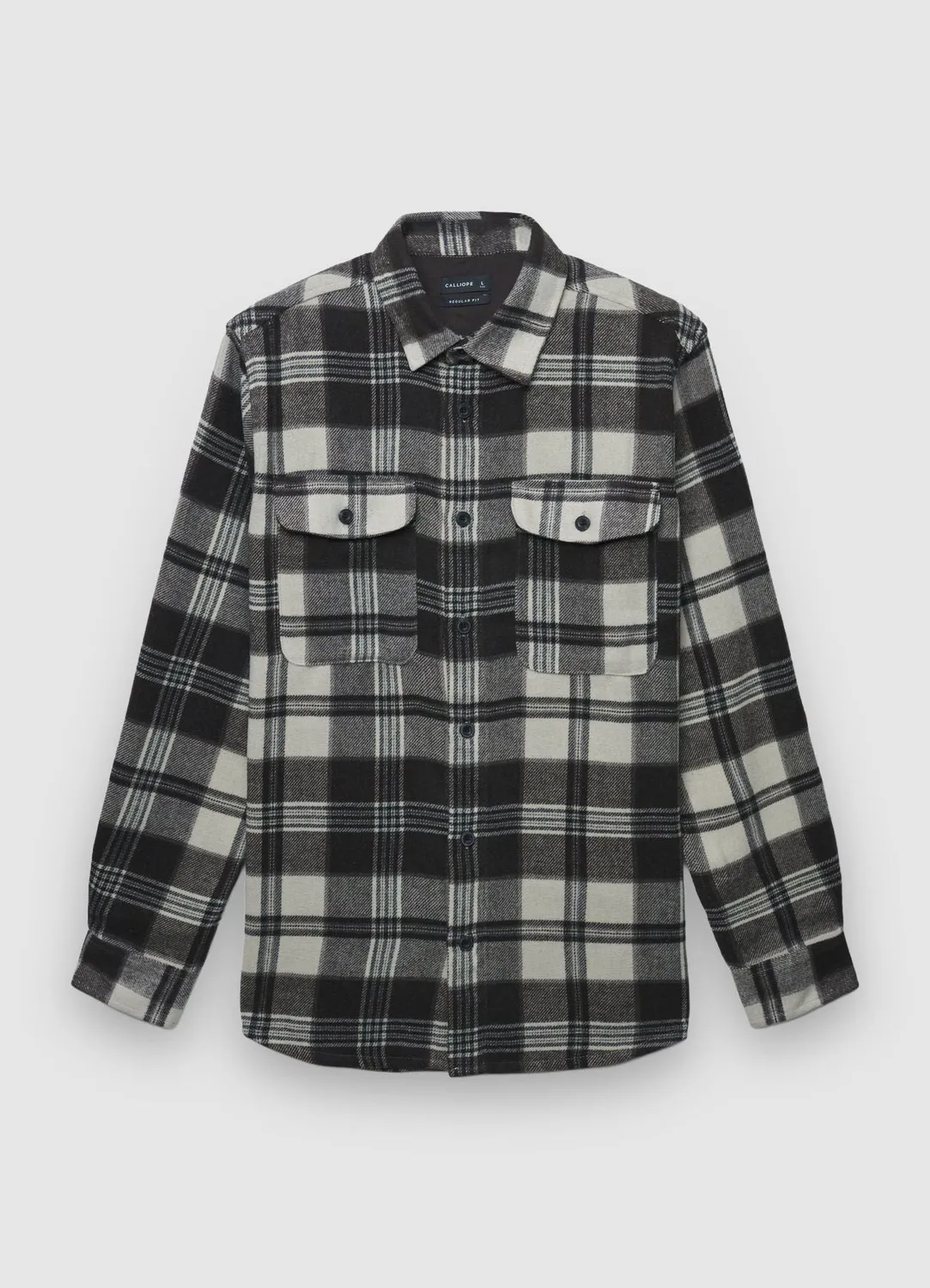 Calliope Chemise carreaux homme poches plaquées