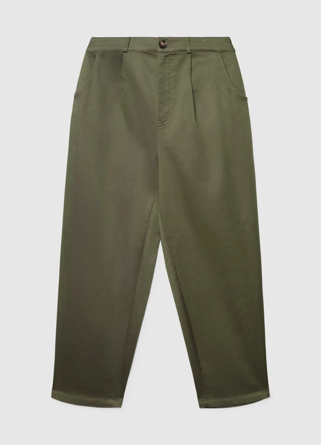 Calliope Carrot pantalon coton femme uni coupe regular