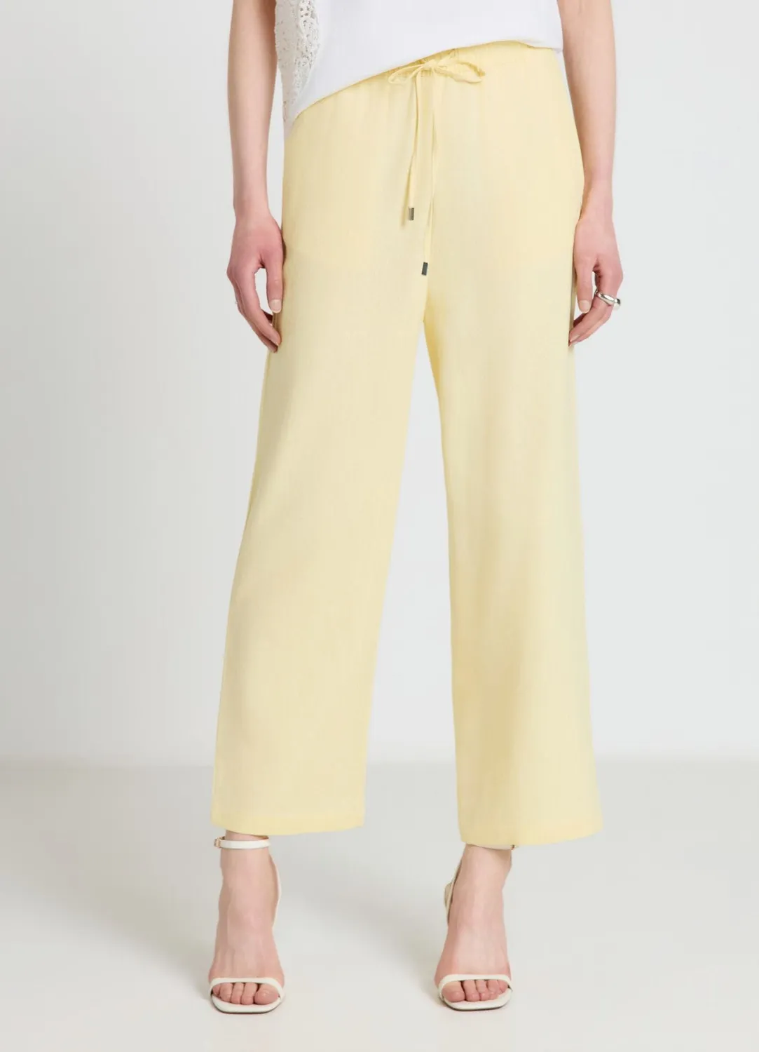 Calliope pantalon jogger lin femme taille haute