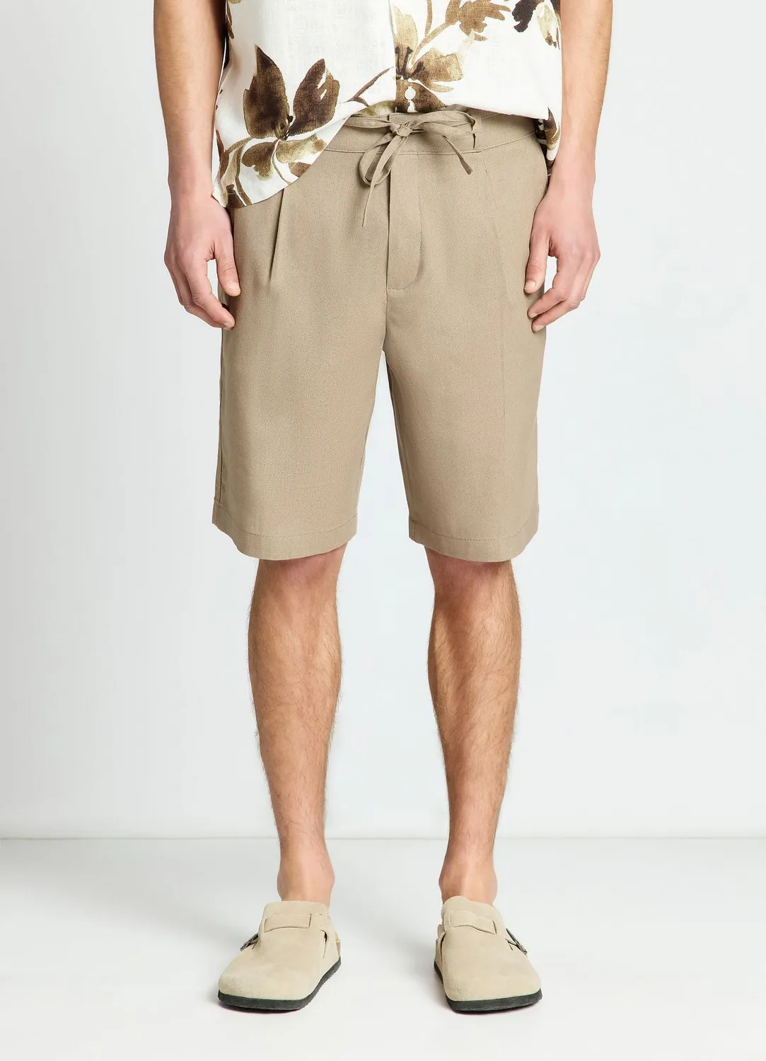 Calliope Bermuda Homme Uni Cordon Coupe Régulière