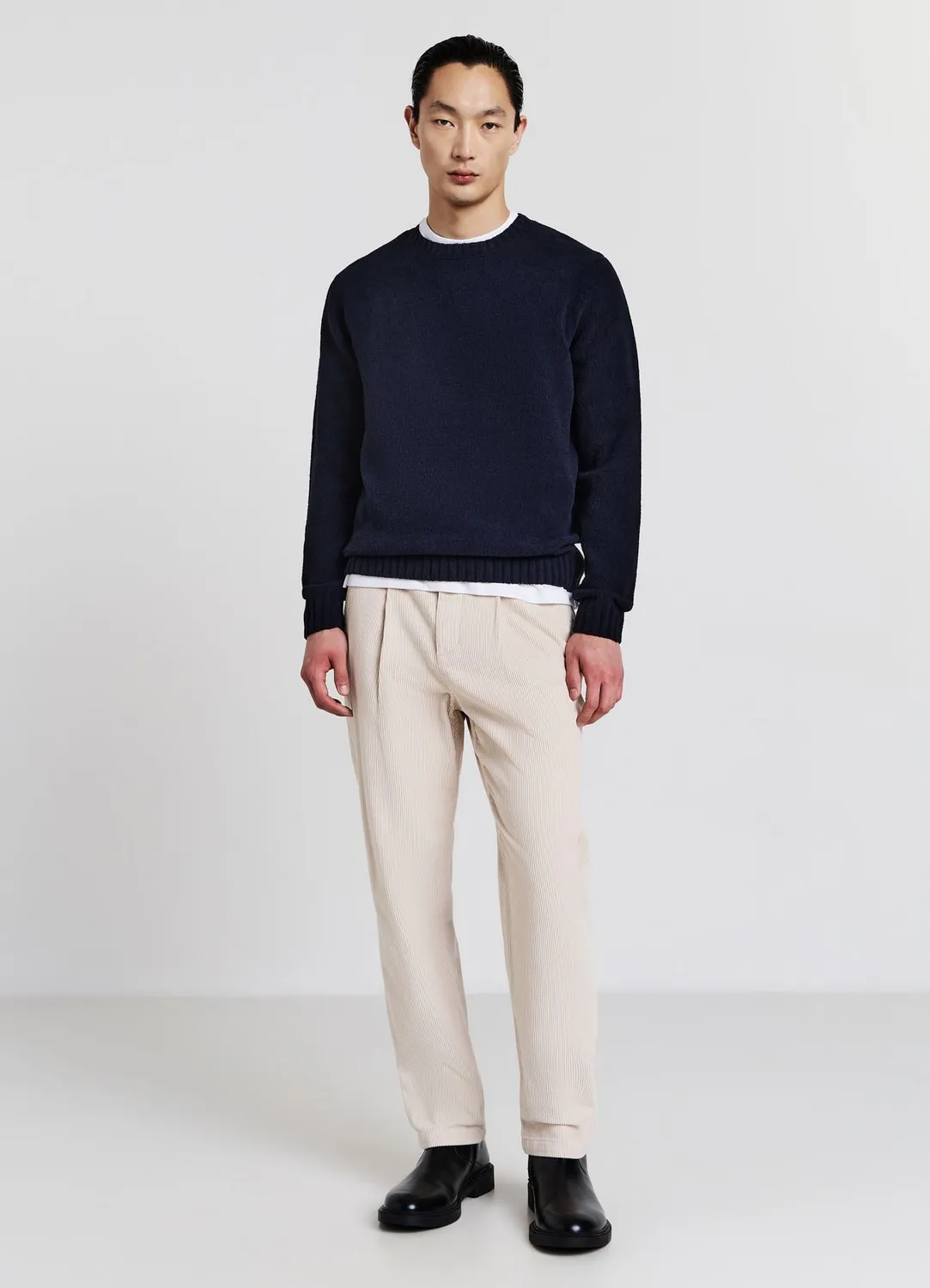 Calliope Maglia Chenille pull homme col rond