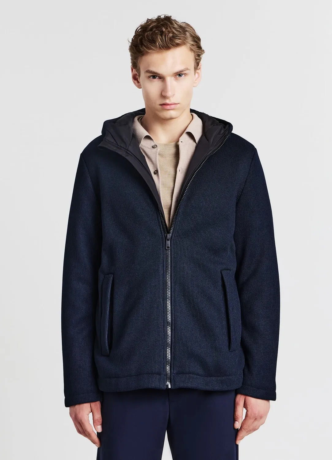 Calliope blouson homme matelassé capuche zip